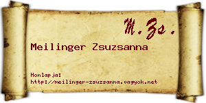 Meilinger Zsuzsanna névjegykártya