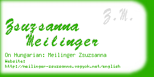 zsuzsanna meilinger business card